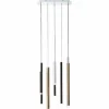 Luminaires Brilliant Éclairage Led|Suspension Brilliant Living Cembalo LED Brun, 8 lumières