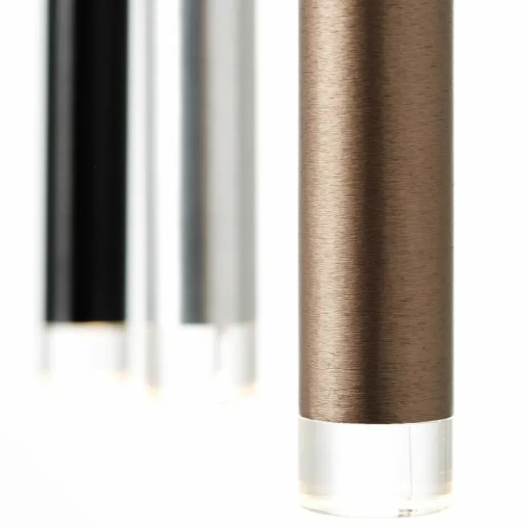 Luminaires Brilliant Éclairage Led|Suspension Brilliant Living Cembalo LED Brun, 14 lumières