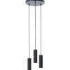 Luminaires Brilliant Éclairage Led|Suspension Brilliant Marty LED Noir, 3 lumières