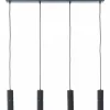 Luminaires Brilliant Suspensions|Suspension Brilliant Marty LED Noir, 4 lumières