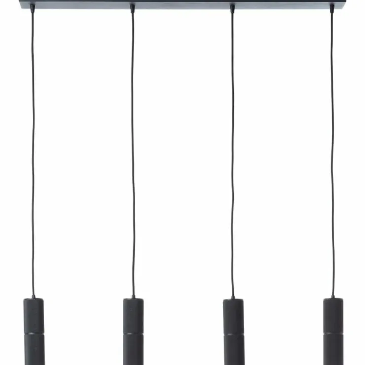 Luminaires Brilliant Suspensions|Suspension Brilliant Marty LED Noir, 4 lumières