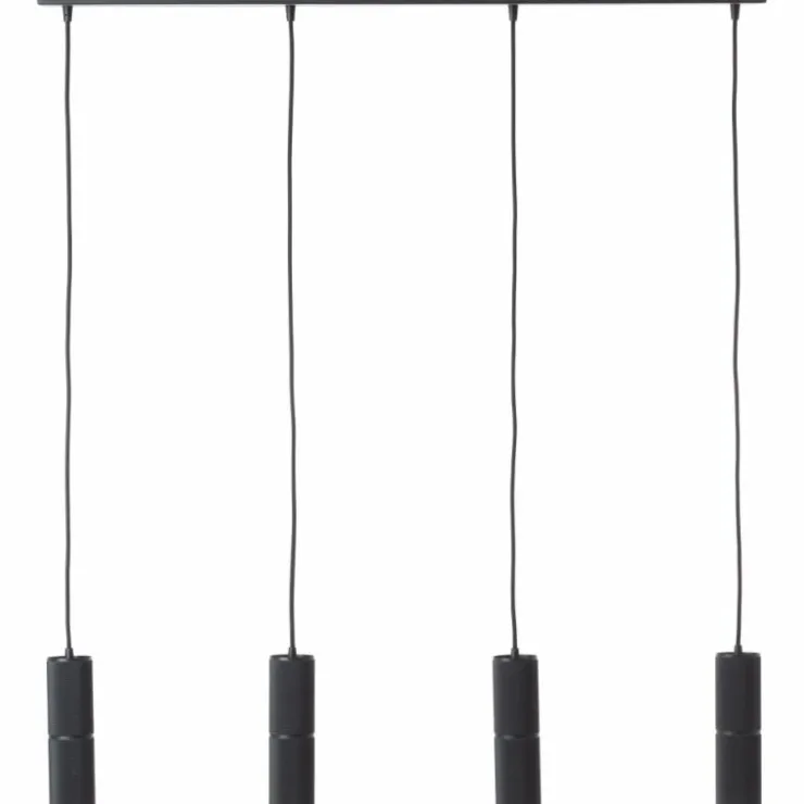 Luminaires Brilliant Suspensions|Suspension Brilliant Marty LED Noir, 4 lumières