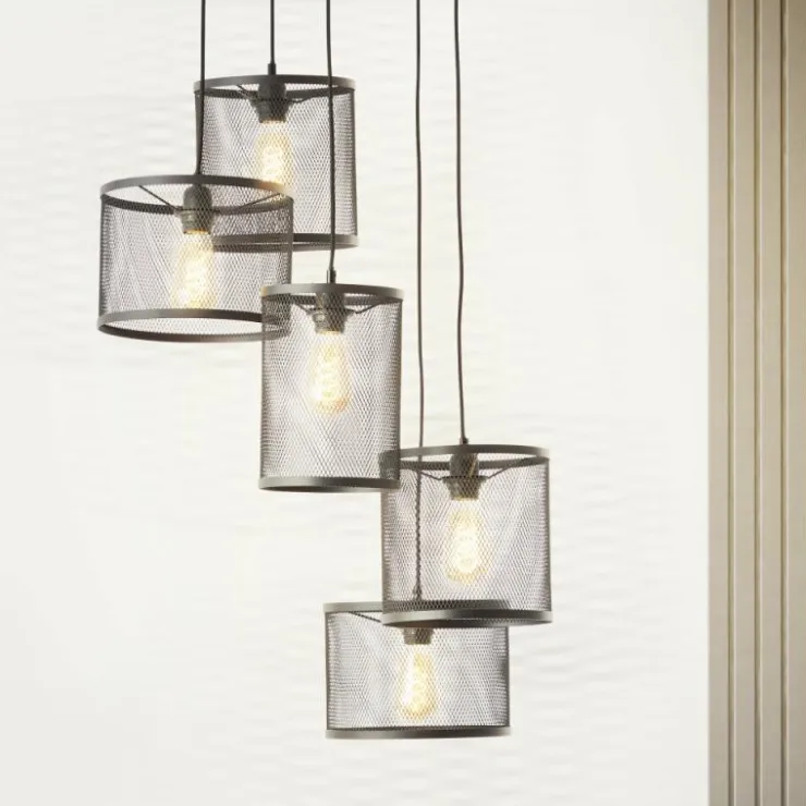 Luminaires Brilliant Suspensions|Suspension Brilliant Maze Noir, 5 lumières