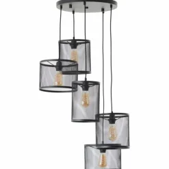 Luminaires Brilliant Suspensions|Suspension Brilliant Maze Noir, 5 lumières