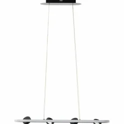 Luminaires Brilliant Suspensions|Suspension Brilliant Nebeker LED Noir, 4 lumières, Télécommandes