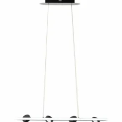 Luminaires Brilliant Suspensions|Suspension Brilliant Nebeker LED Noir, 4 lumières, Télécommandes