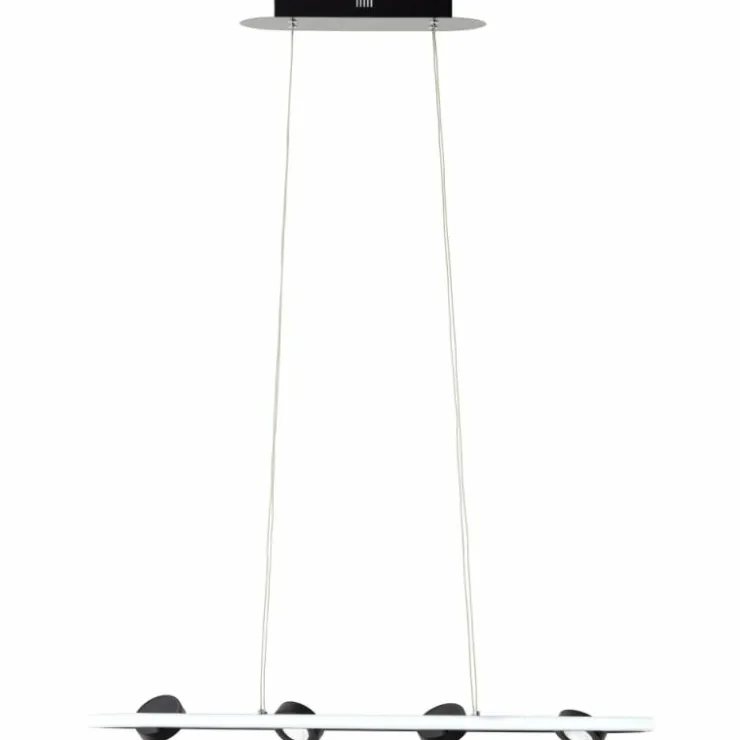 Luminaires Brilliant Suspensions|Suspension Brilliant Nebeker LED Noir, 4 lumières, Télécommandes