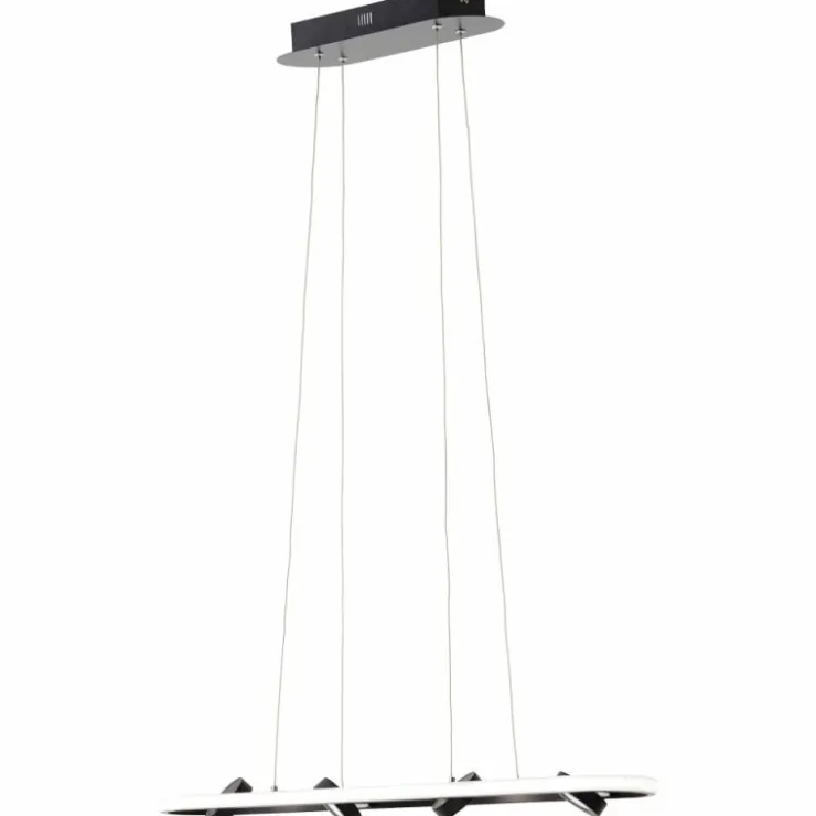 Luminaires Brilliant Suspensions|Suspension Brilliant Nebeker LED Noir, 4 lumières, Télécommandes