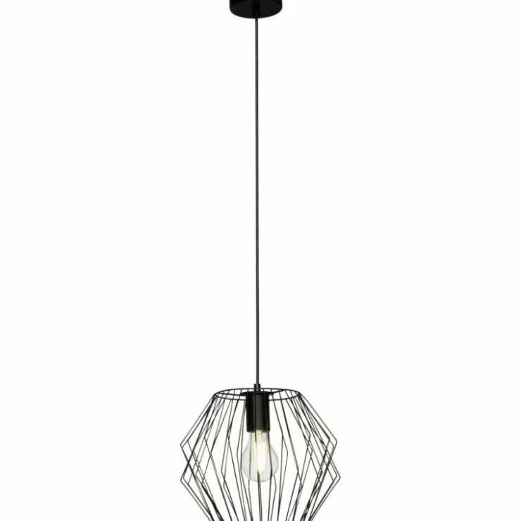 Luminaires Brilliant Suspensions|Suspension Brilliant Noris Noir, 1 lumière
