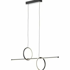 Luminaires Brilliant Suspensions|Suspension Brilliant Zeus LED Noir, 1 lumière, Télécommandes