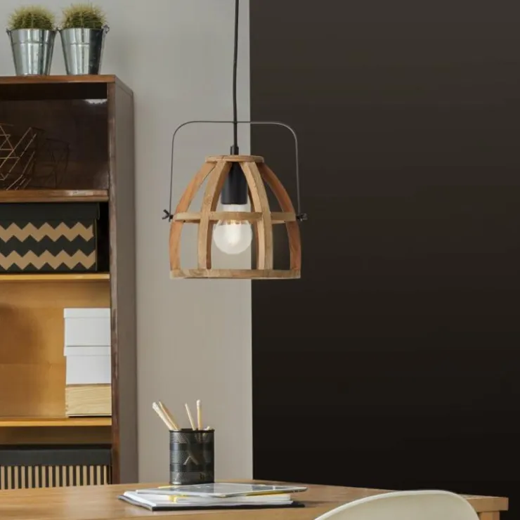 Luminaires Brilliant Suspensions|Suspension Brilliant-Leuchten Calley Noir, 1 lumière
