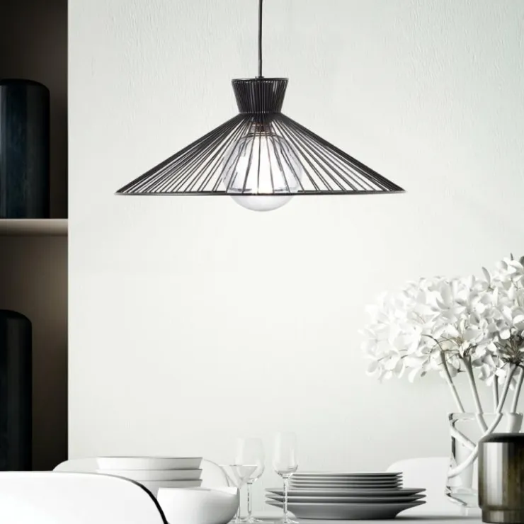 Luminaires Brilliant Suspensions|Suspension Brilliant-Leuchten Elmont Noir, 1 lumière