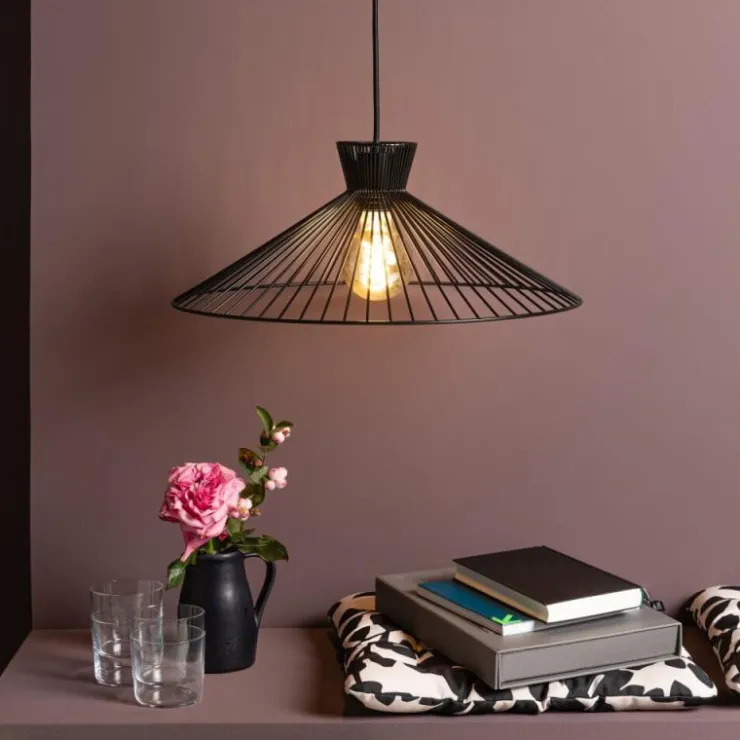 Luminaires Brilliant Suspensions|Suspension Brilliant-Leuchten Elmont Noir, 1 lumière