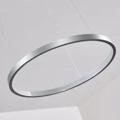 hofstein Suspensions|Suspension Canisteo LED Argenté, 1 lumière