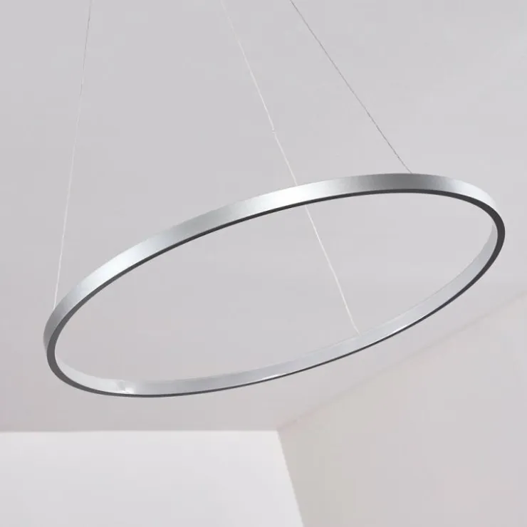 hofstein Suspensions|Suspension Canisteo LED Argenté, 1 lumière