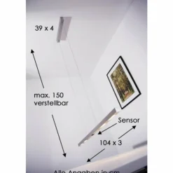 Casablanca Suspensions|Suspension Helios LED Aluminium, 1 lumière