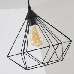 hofstein Suspensions|Suspension Cenova Noir, 1 lumière