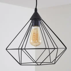 hofstein Suspensions|Suspension Cenova Noir, 1 lumière