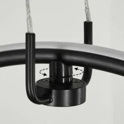 hofstein Éclairage Led|Suspension Chlak LED Noir, 2 lumières, Télécommandes