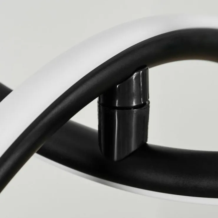 hofstein Éclairage Led|Suspension Chlak LED Noir, 2 lumières, Télécommandes