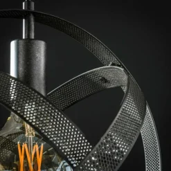 hofstein Suspensions|Suspension Cosmos Anthracite, 3 lumières