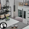 hofstein Éclairage Led|Suspension Dalheim LED Noir, 1 lumière
