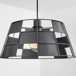 hofstein Suspensions|Suspension Daynard Noir, 1 lumière