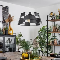 hofstein Suspensions|Suspension Daynard Noir, 1 lumière