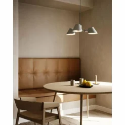 Design For The People by Nordlux Suspensions|Suspension STAY Gris, 3 lumières