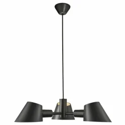 Design For The People by Nordlux Suspensions|Suspension STAY Noir, 3 lumières