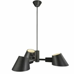 Design For The People by Nordlux Suspensions|Suspension STAY Noir, 3 lumières