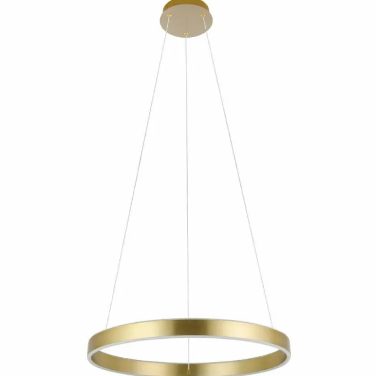 Luminaires Eglo Éclairage Led|Suspension EGLO ALCAZABA LED Laiton, Blanc, 2 lumières