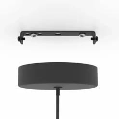 Luminaires Eglo Éclairage Led|Suspension Eglo ALMUDAINA LED Noir, 1 lumière
