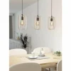 Luminaires Eglo Suspensions|Suspension Eglo BAJAZZARA Noir, 3 lumières