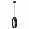 Luminaires Eglo Suspensions|Suspension Eglo BAJAZZARA Noir, 1 lumière