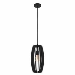 Luminaires Eglo Suspensions|Suspension Eglo BAJAZZARA Noir, 1 lumière