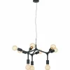 Luminaires Eglo Suspensions|Suspension EGLO BOCADELLA Noir, 9 lumières