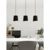Luminaires Eglo Suspensions|Suspension Eglo BOLIVIA Noir, 3 lumières