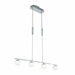 Luminaires Eglo Éclairage Led|Suspension Eglo BORRIOL LED Chrome, 4 lumières