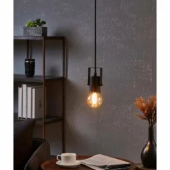 Luminaires Eglo Suspensions|Suspension Eglo CALARI Noir, 1 lumière