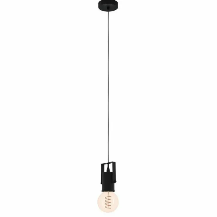 Luminaires Eglo Suspensions|Suspension Eglo CALARI Noir, 1 lumière