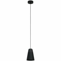 Luminaires Eglo Suspensions|Suspension Eglo CANTERRAS Noir, 1 lumière