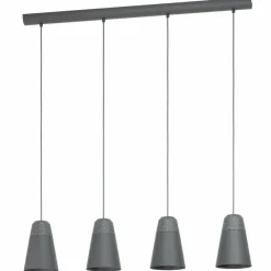 Luminaires Eglo Suspensions|Suspension Eglo CANTERRAS Noir, 4 lumières