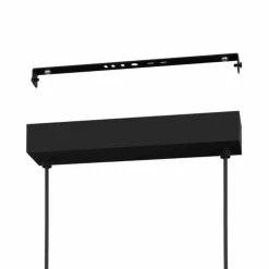 Luminaires Eglo Éclairage Led|Suspension Eglo CARANACOA LED Noir, 3 lumières