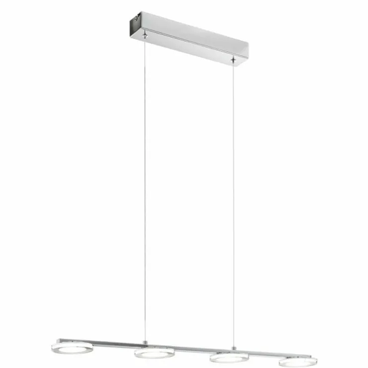 Luminaires Eglo Éclairage Led|Suspension Eglo CARTAMA LED Chrome, 4 lumières