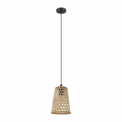 Luminaires Eglo Suspensions|Suspension EGLO CLAVERDON Noir, 1 lumière
