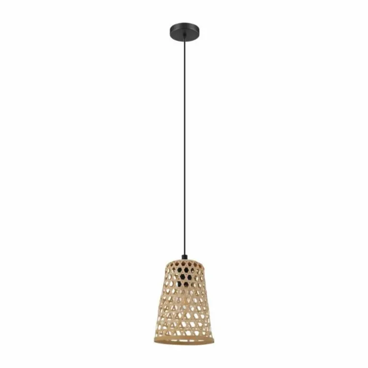 Luminaires Eglo Suspensions|Suspension EGLO CLAVERDON Noir, 1 lumière