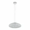 Luminaires Eglo Suspensions|Suspension Eglo CLEMENTE Chrome, Aspect cristal, 3 lumières