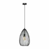 Luminaires Eglo Suspensions|Suspension Eglo CLEVEDON Noir, 1 lumière
