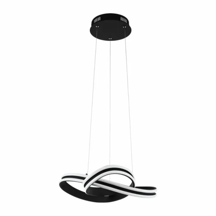 Luminaires Eglo Éclairage Led|Suspension Eglo CORREDERA LED Noir, 2 lumières